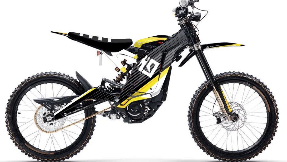kit déco moto électrique sur ron suron ligt bee ted series 2026 jaune ng decals stickers graphics autocollant adhésifs visuel-01