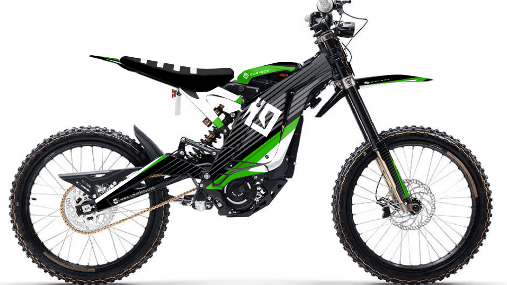 kit déco moto électrique sur ron suron ligt bee ted series 2026 vert ng decals stickers graphics autocollant adhésifs visuel-01