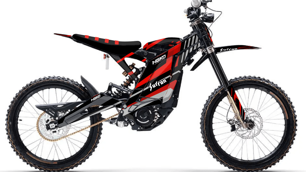kit déco moto électrique sur ron suron ligt bee thunder séries rouge 2026 ng decals stickers graphics autocollant adhésifs visuel-01