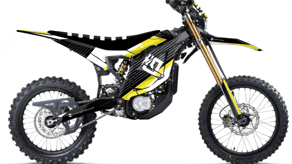 kit déco moto électrique sur ron suron ultra bee ted series jaune ng decals stickers graphics autocollant adhésifs visuel-01