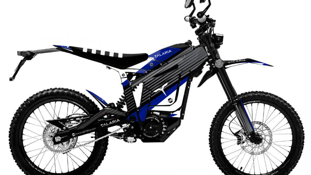 kit déco moto électrique talaria sting ted series bleu ng decals stickers graphics autocollant adhésifs visuel-01