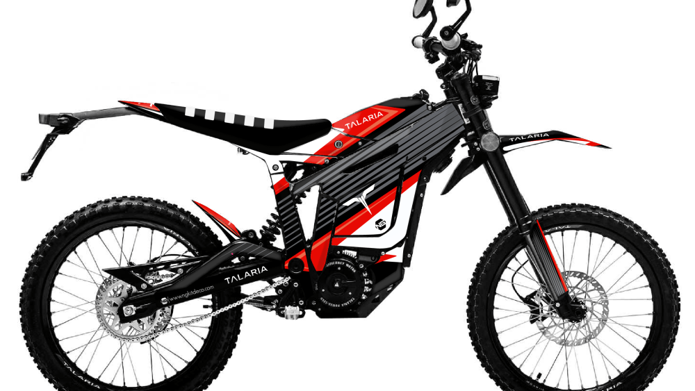 kit déco moto électrique talaria sting ted series rouge ng decals stickers graphics autocollant adhésifs visuel-01