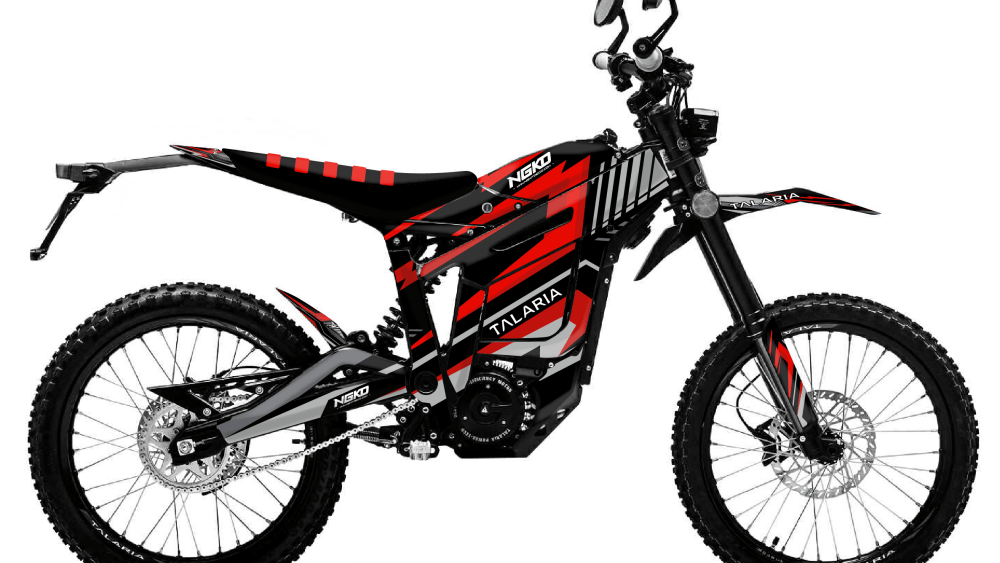 kit déco moto électrique talaria sting thunder series rouge ng decals stickers graphics autocollant adhésifs visuel-01