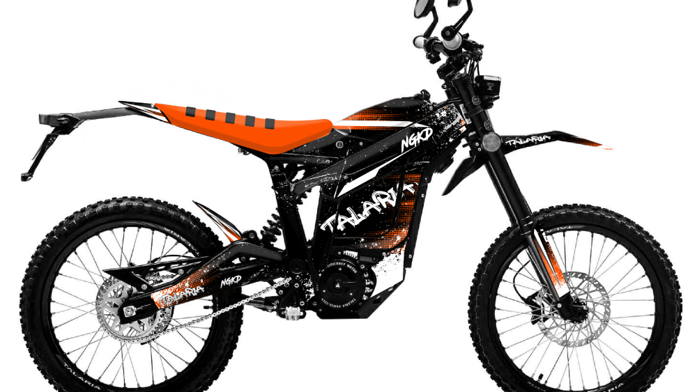 kit déco moto électrique talaria sting trash series orange ng decals stickers graphics autocollant adhésifs visuel-01