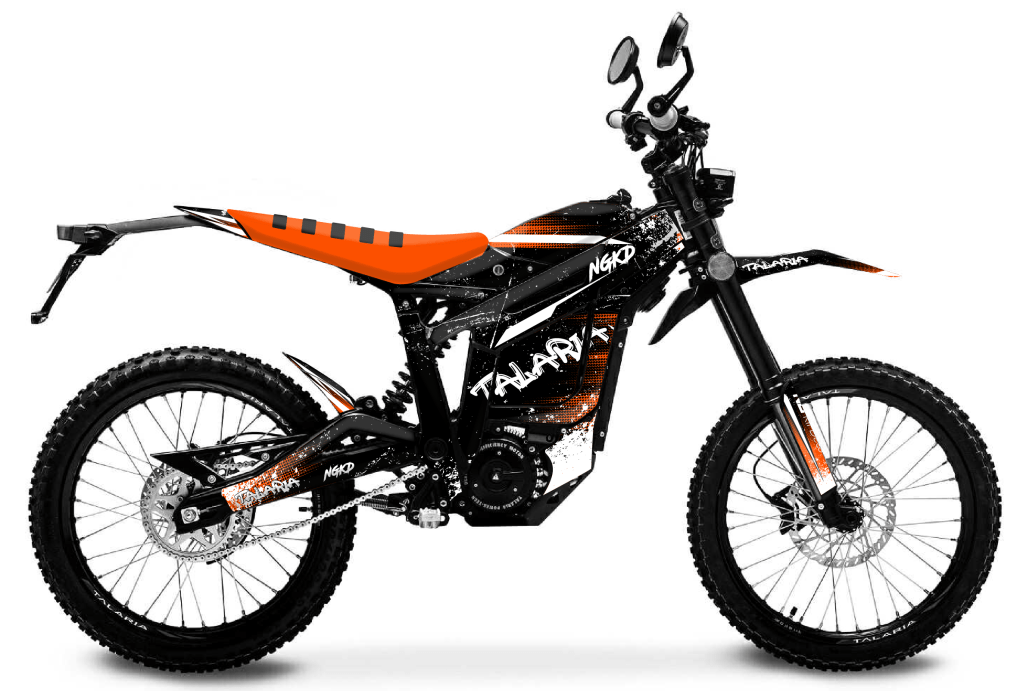 kit déco moto électrique talaria sting trash series orange ng decals stickers graphics autocollant adhésifs visuel-01