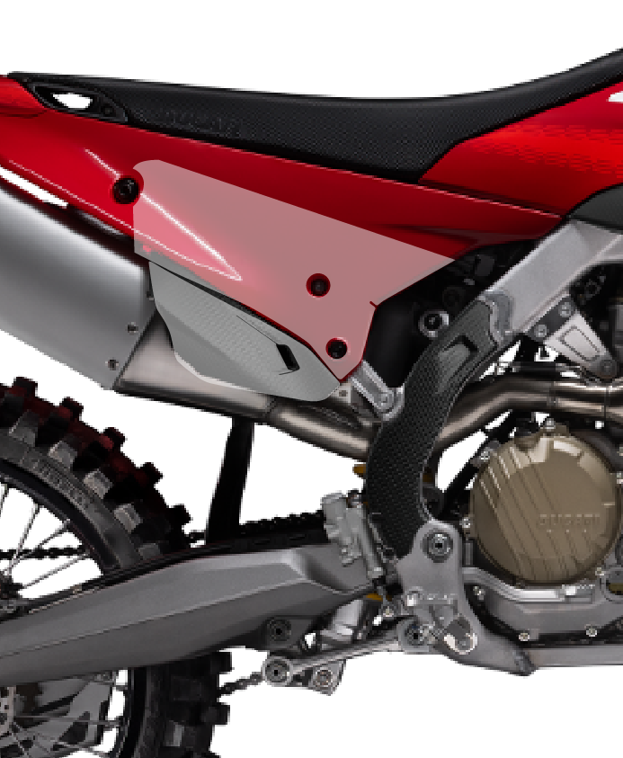 grip protections plaque latérale ducati desmo 450 2025 2025 fast grip motocross full visuel