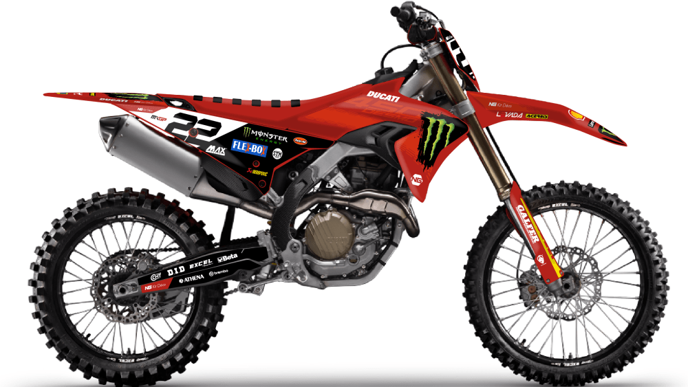 kit déco ducati 450 desmo 2025 2026 ng factory series séries motocross graphics autocollant decals stickers visuel