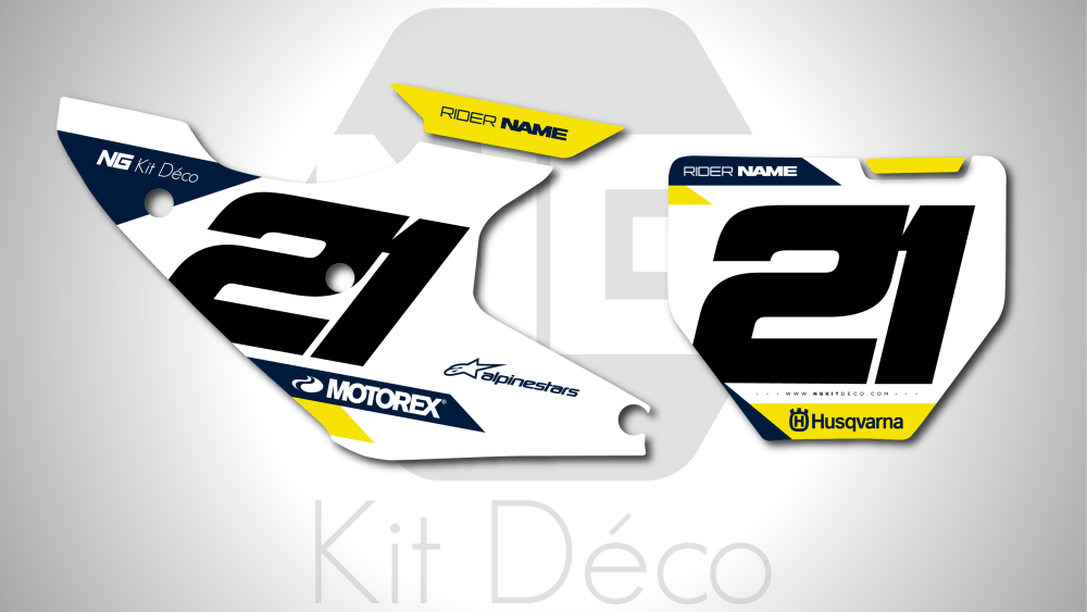 kit déco fond de plaques numéros 125 150 250 300 350 450 TC fc 2026 2027 husqvarna ng origine originality 2026 motocross graphics mx decals autocollant adhesifs_Plan de travail 1