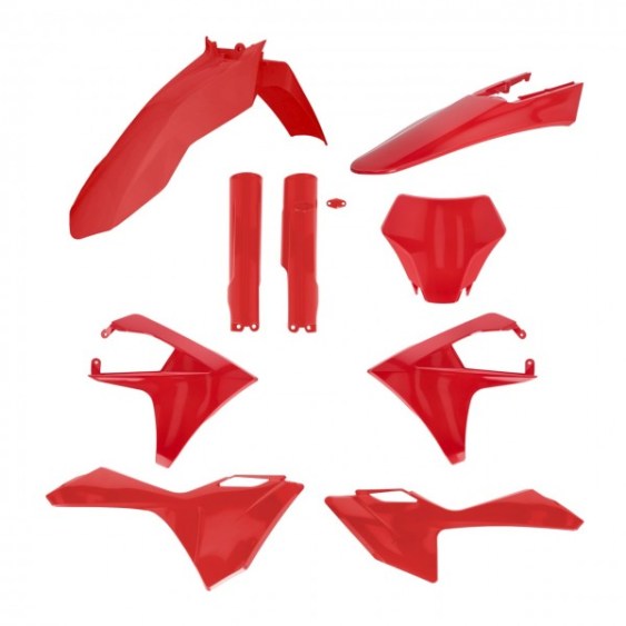 kit plastique gasgas 125 250 350 450 mc mcf 2024 2025 2026 2027 kit complet acerbis rouge