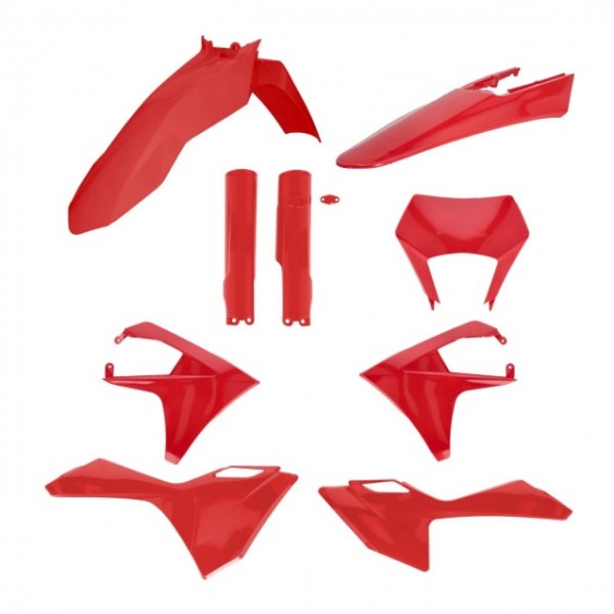 kit plastique gasgas ec ecf 125 250 300 350 450 2024 2025 2026 2027 enduro kit complet acerbis rouge