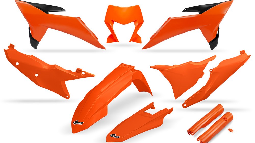 kit plastique ktm exc excf tpi xcw 125 200 250 300 350 450 500 2026 2027 kit complet ufo ornage