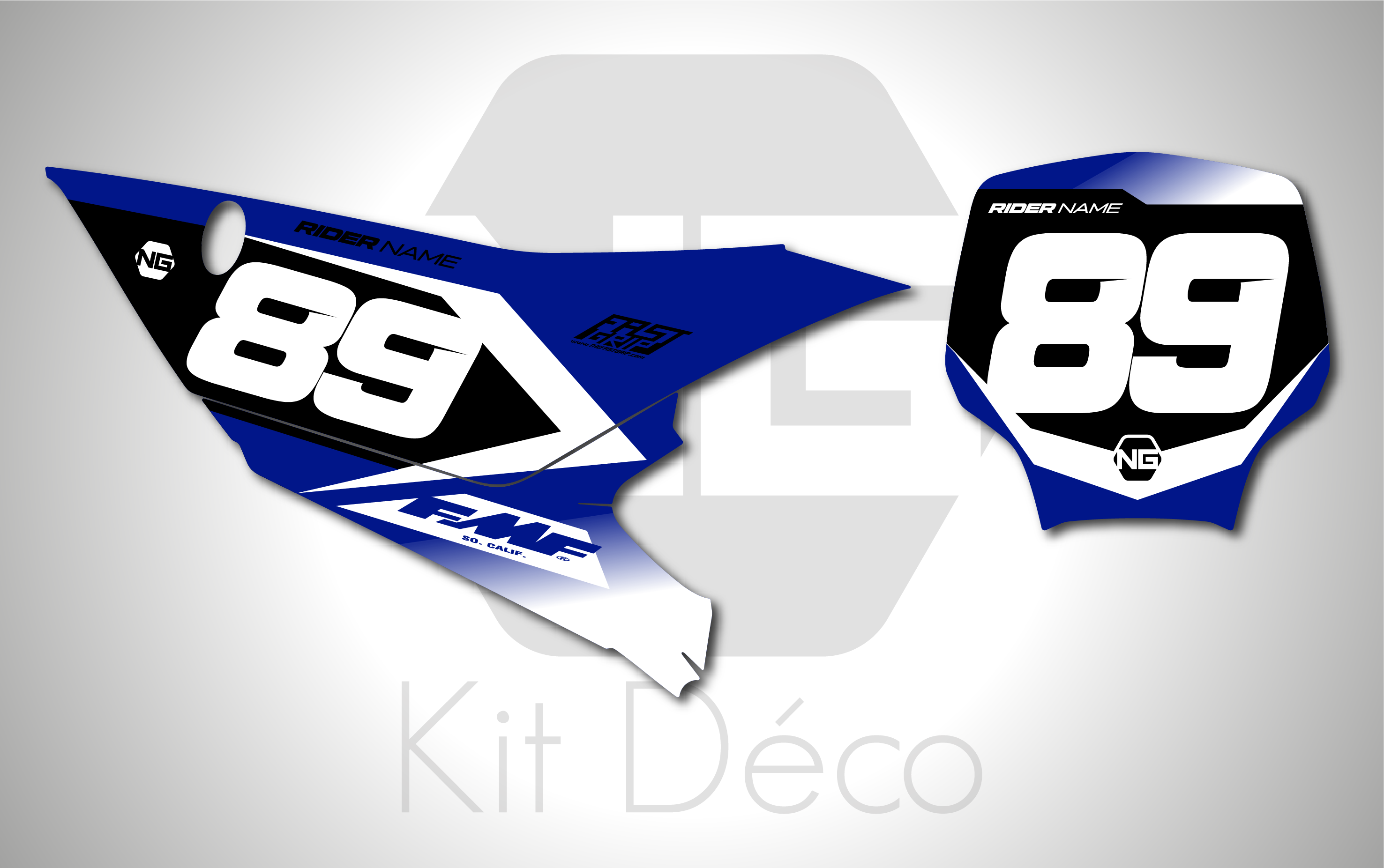 kit déco fond de plaques numéros 250 450 yzf 2026 2027 yamaha motocross ng origine elec séries mx decals stickers graphics autocollant adhesifs