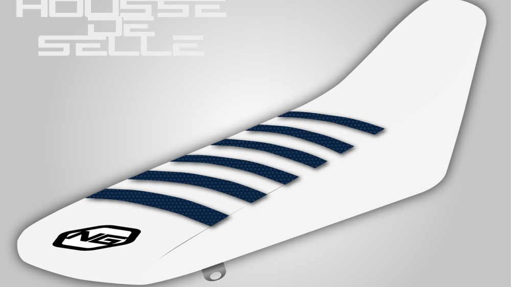 housse de selle ducati 250 450 desmo blanche bleu ng seat cover