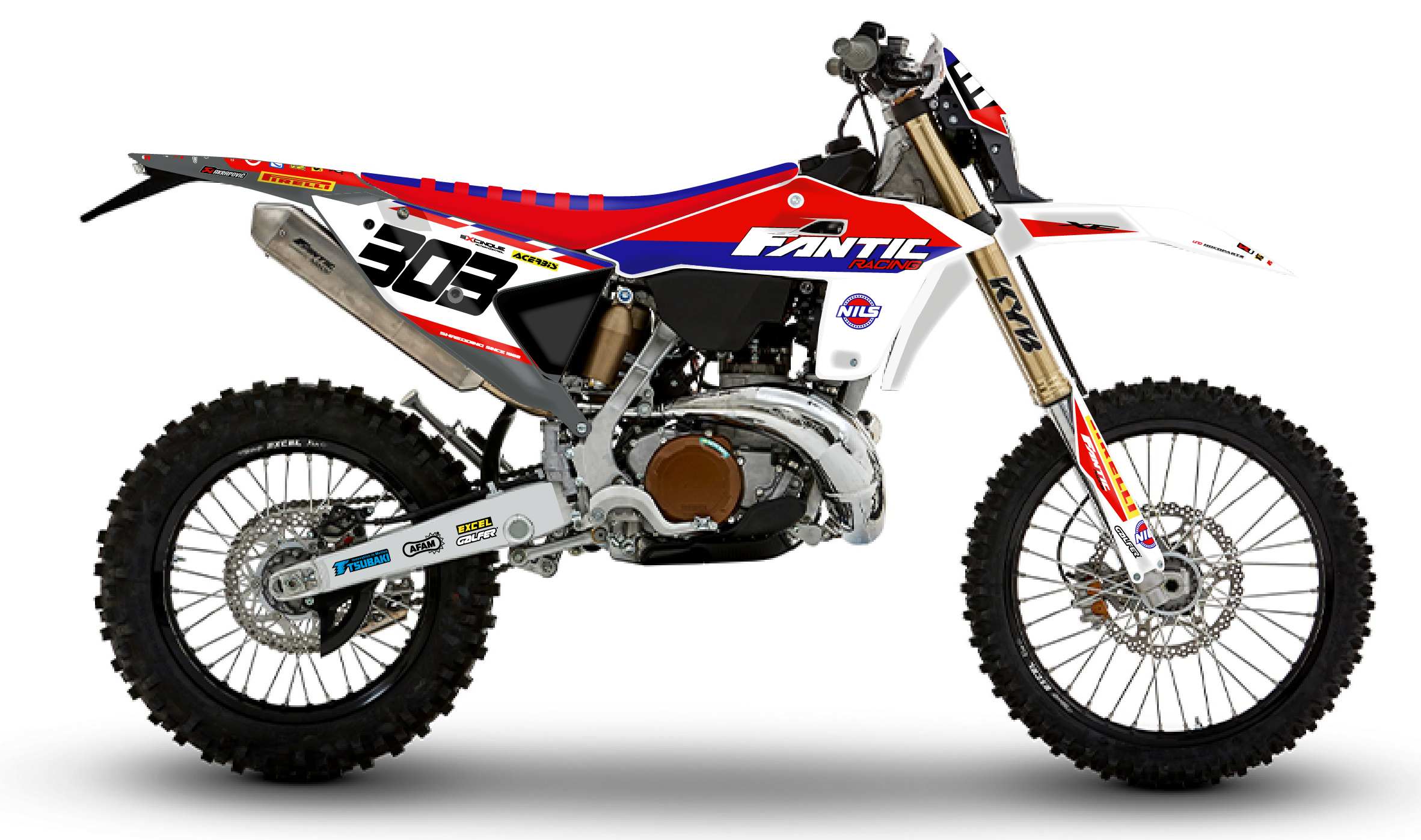 kit déco 125 250 300 xe 2024 2025 2026 2027 fantic enduro ng factory team racing 2026 decals stickers graphics autocollant adhesifs visuel
