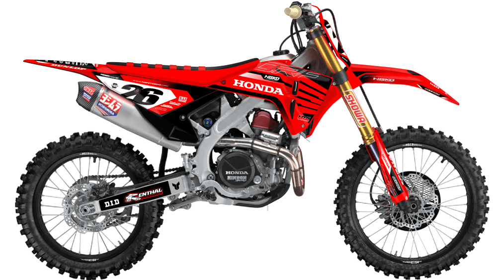 kit déco 250 450 crf 2025 2026 2027 honda motocross ng melo series mx decals graphics stickers autocollant adhesifs visuel