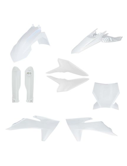 kit plastique complet acerbis ktm 50 sx 2024 2025 2026 2027 motocross blanc