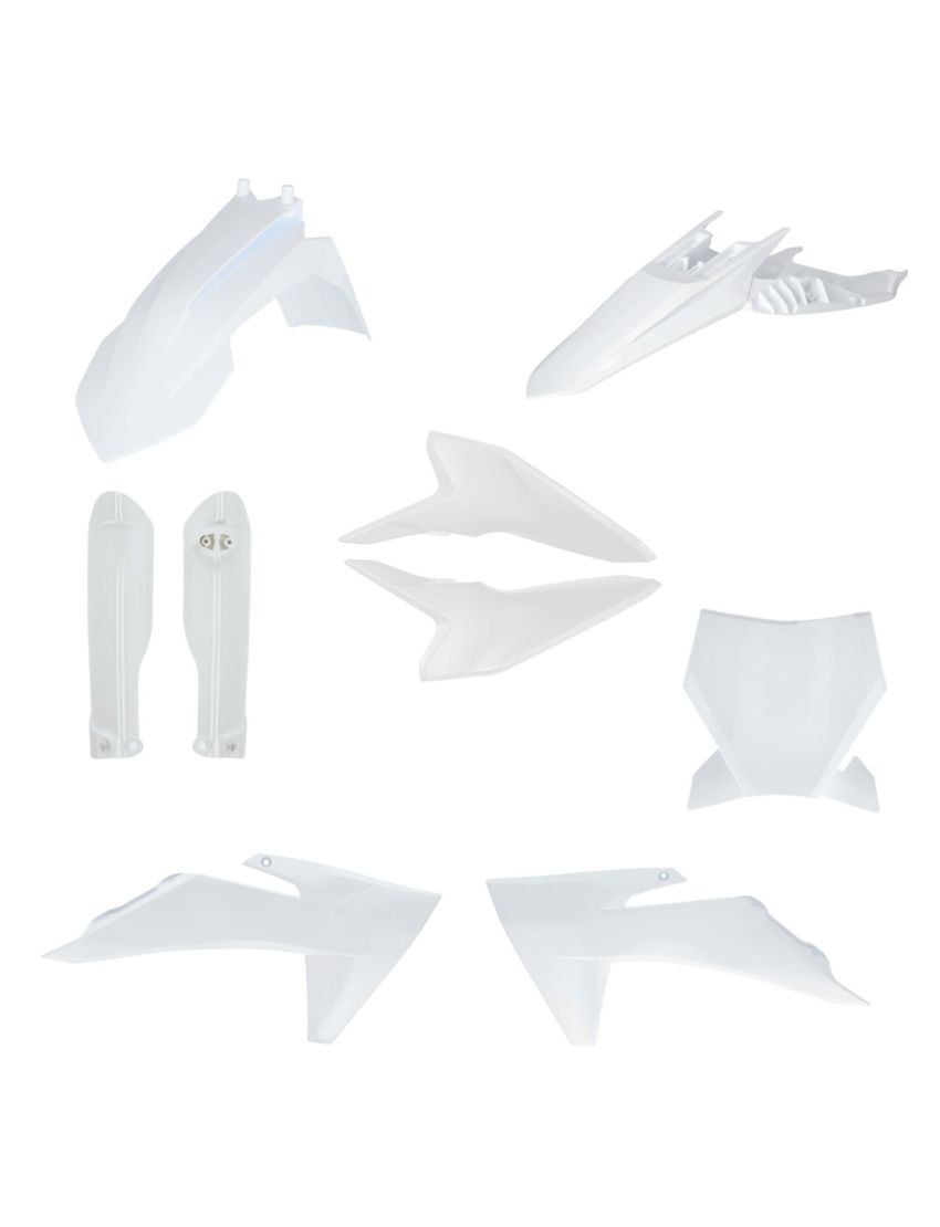 kit plastique complet acerbis ktm 50 sx 2024 2025 2026 2027 motocross blanc