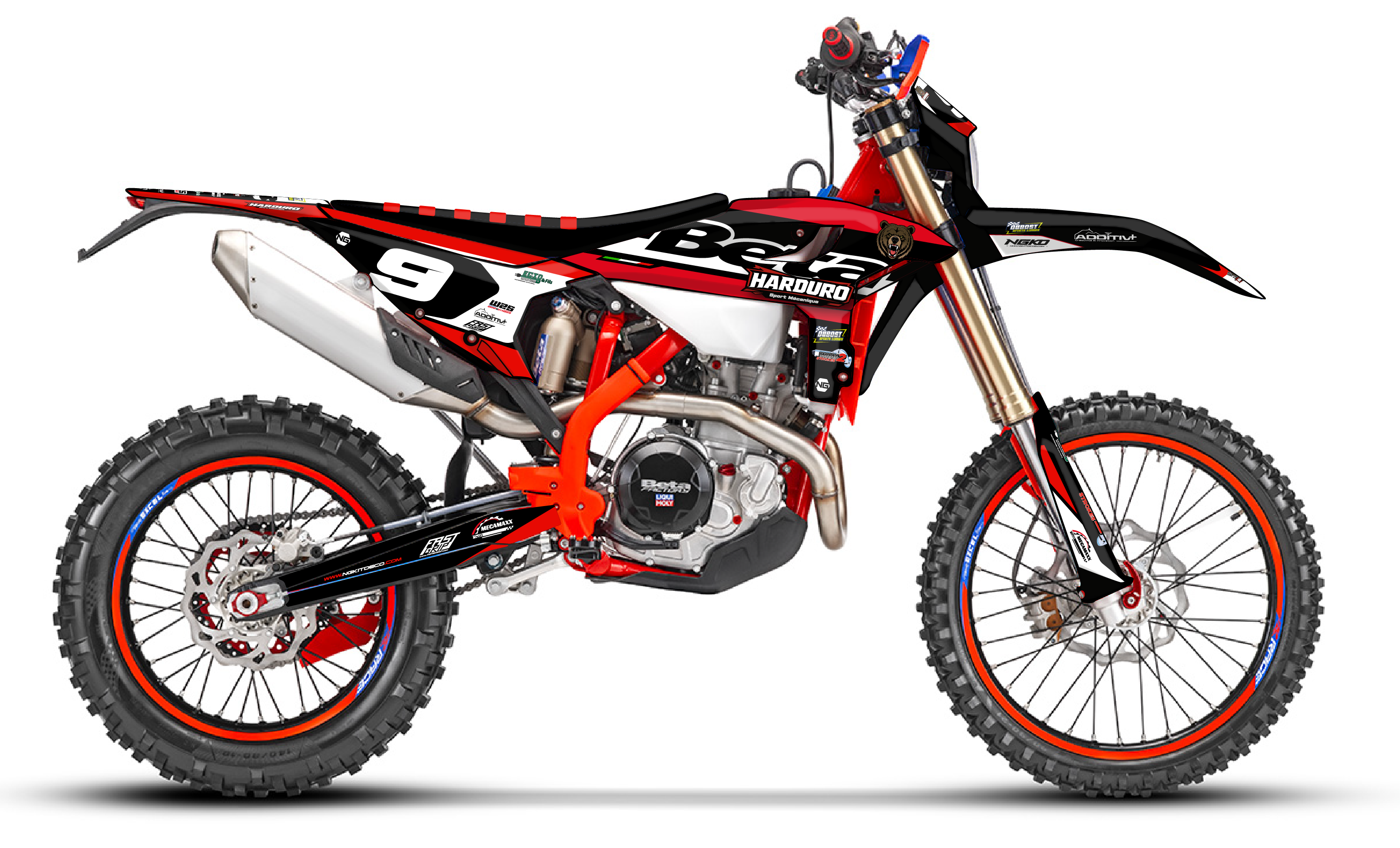 kit déco 125 200 250 300 350 390 430 480 beta rr x pro race 2025 2026 2027 ng harduro 2026 enduro decals stickers graphcis autocollant adhesifs visuel