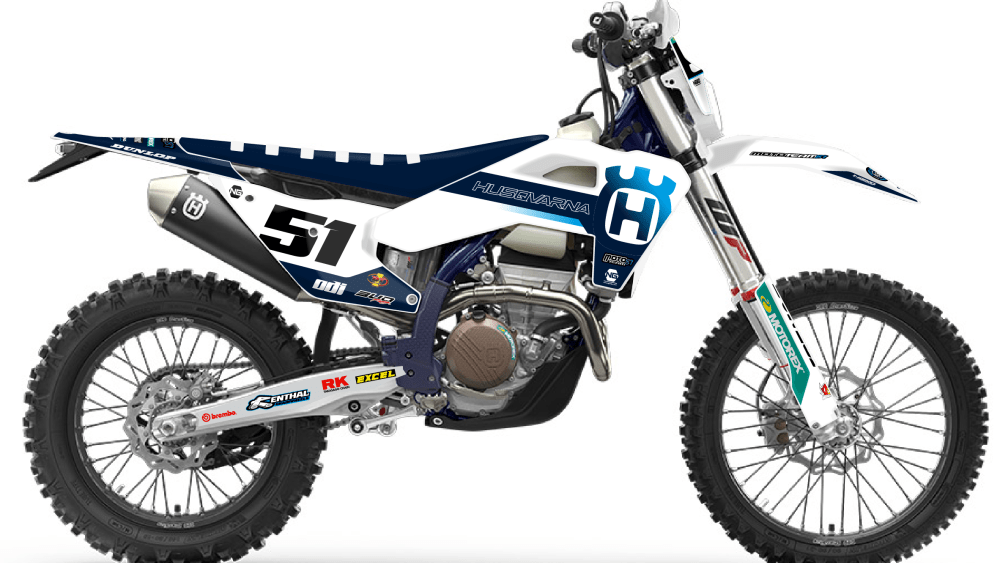 kit déco 125 250 300 350 450 501 te fe husqvarna 2026 2027 enduro ng mt81 team 2026 decals stickers graphics autocollant adhesifs visuel