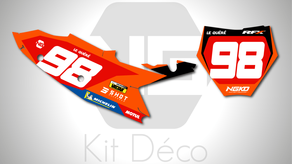 kit déco fond de plaques numéros 125 150 250 300 350 450 sx sxf ktm 2025 2026 2027 motocross ng team dafy enduro team 2026 mx decals graphics stickers autocollant adhesifs