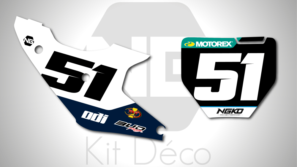 kit déco fond de plaques numéros 50 65 85 125 150 250 300 350 450 TC FC 2026 2027 husqvarna ng MT81 Team 2026 motocross graphics mx decals autocollant adhesifs