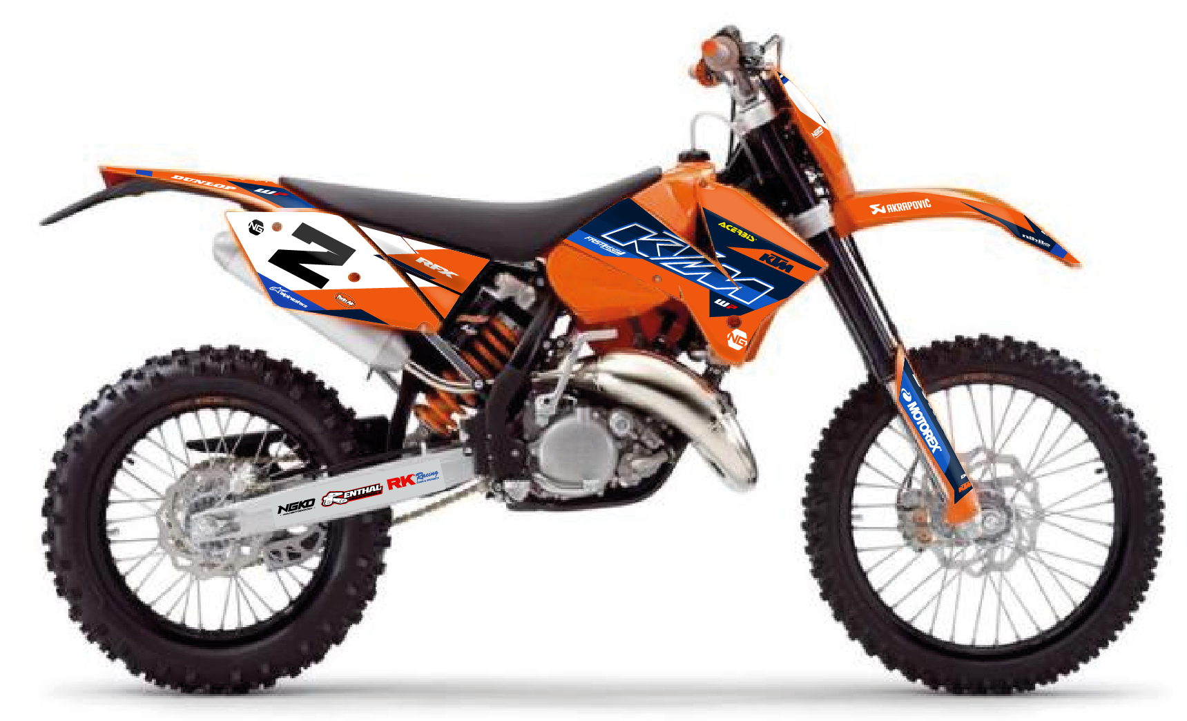 kit déco ktm 125 200 250 300 350 450 500 exc exc tpi xcw 2005 2006 2007 enduro ng bax séries decals stickers graphics autocollant adhesifs visuel