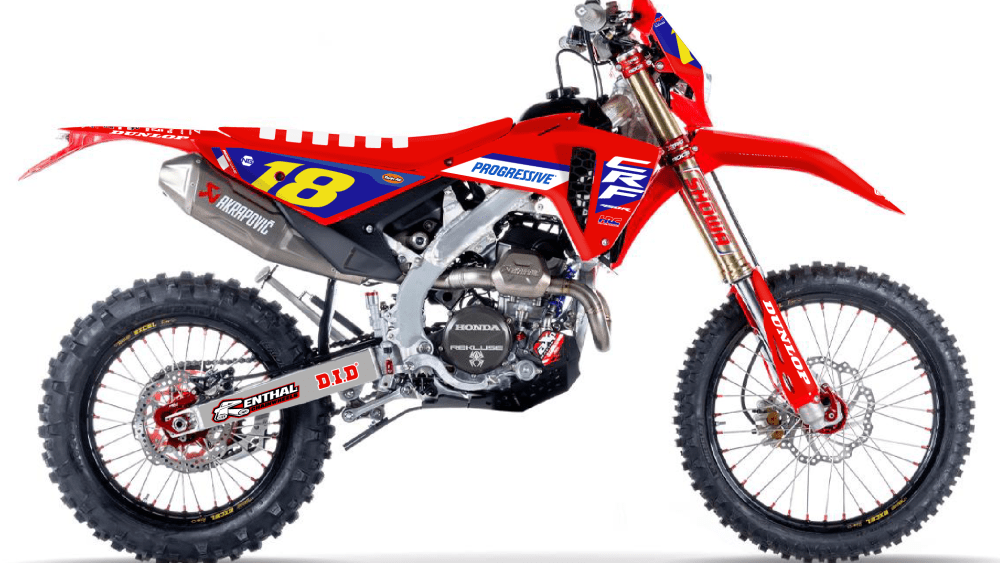 kit déco 250 300 400 450 crf rx honda red moto enduro 2025 2026 2027 ng factory hrc team mxgp usa 2026 mx decals stickers graphics autocollant adhésifs visuel