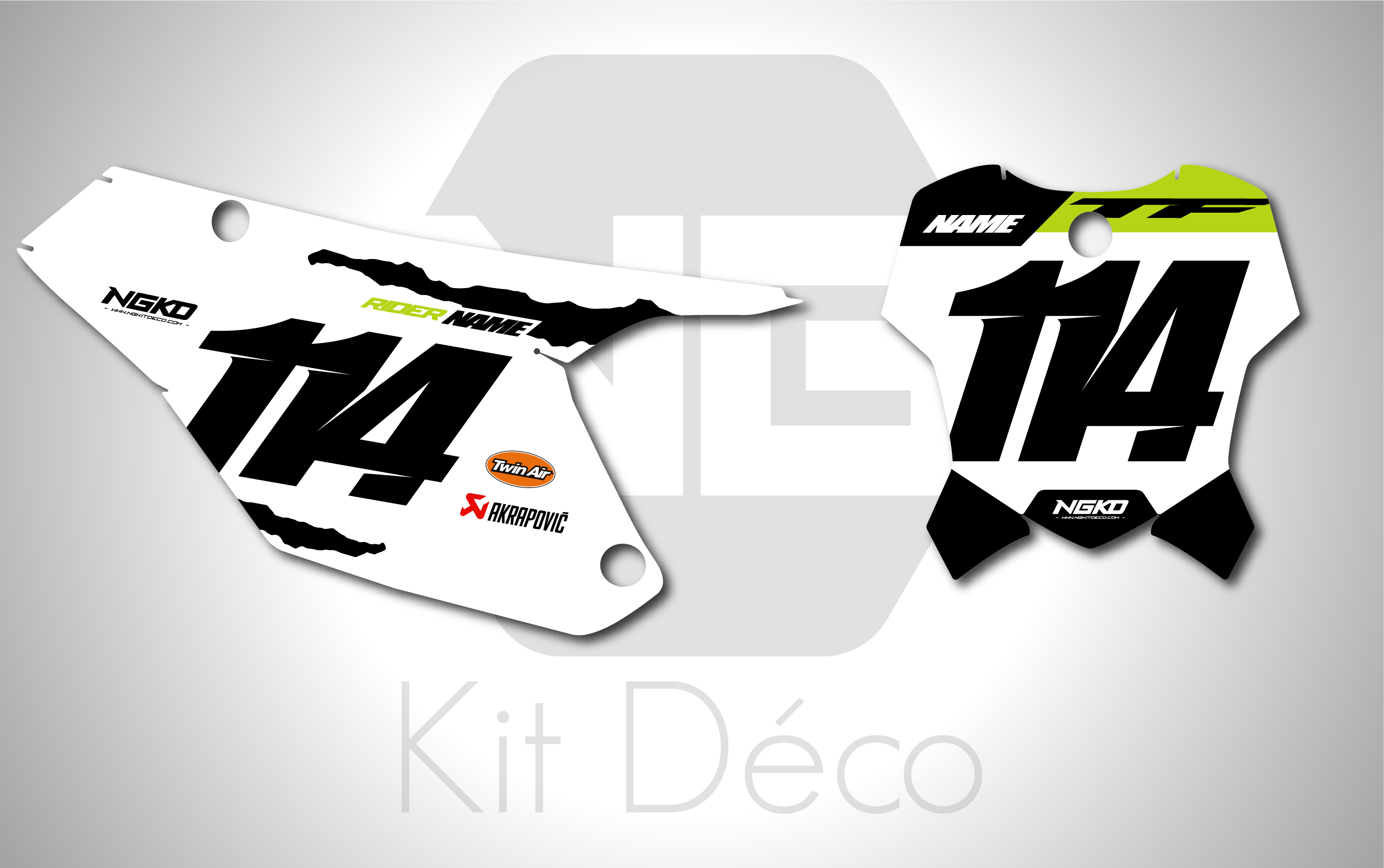 kit déco fond de plaque numéros triumph tf 250 450 x 2024 2025 2026 2027 motocross ng mx bridge series decals graphics stickers autocollant adhesifs