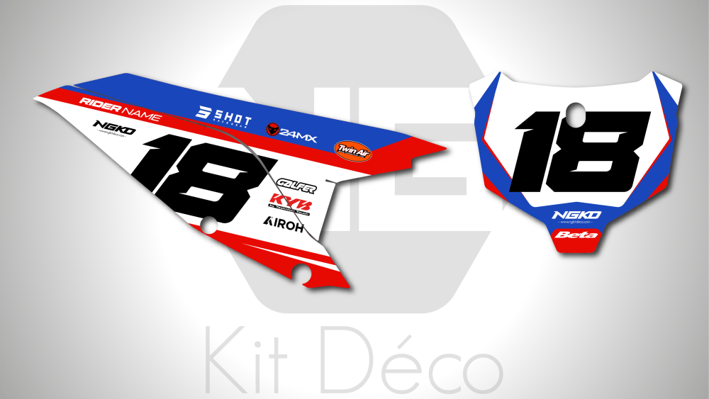 kit déco fond de plaques numéros beta 450 rx 2024 2025 2026 2027 motocross ng race series mx decals stickers graphcis autocollant adhesifs
