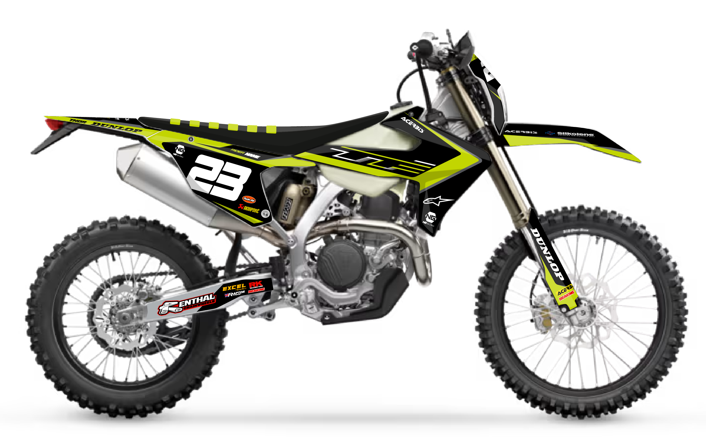 kit déco triumph tfe 250 450 e 2025 2026 2027 2028 enduro ng mx camden series decals graphics stickers autocollant adhesifs visuel