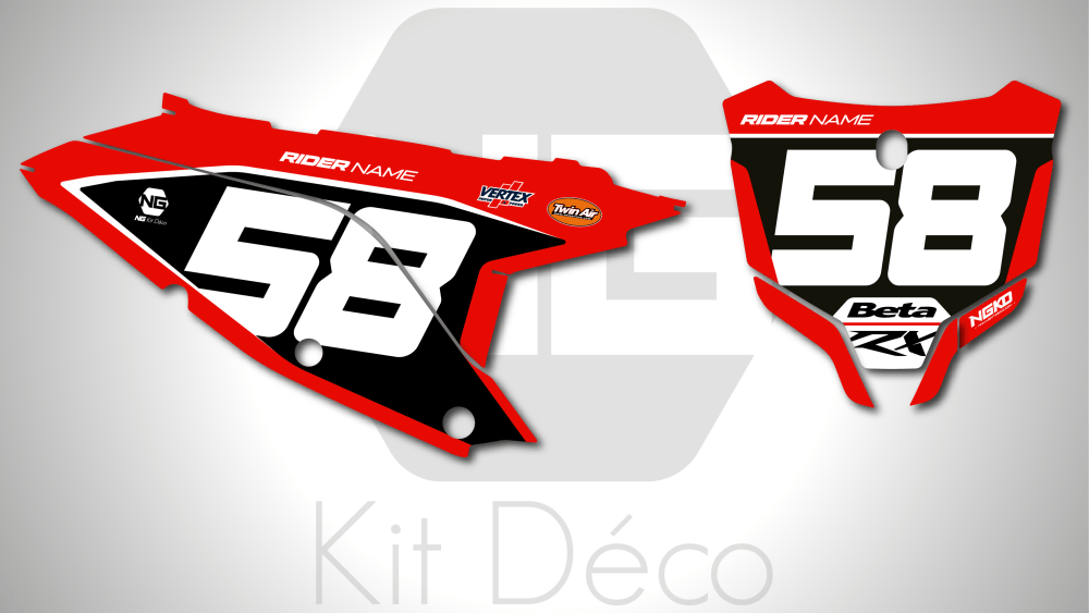 kit déco fond de plaques numéros beta 250 300 350 450 rx 2024 2025 2026 2027 2028 motocross ng oem originality origine 2027 mx decals stickers graphcis autocollant adhesifs