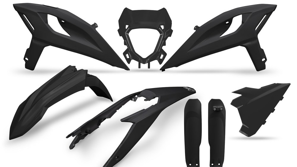 kit plastique beta 125 200 250 300 350 390 430 480 rr x pro 2025 2026 kit complet ufo noir