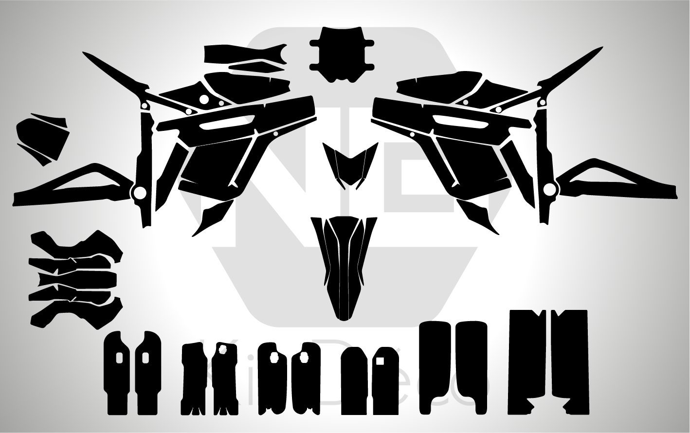 gabarit template talaria sting offroad vectoriel pdf ng kit déco