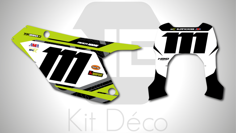 kit déco fond de plaques numéros triumph tfe 250 450 e 2025 2026 2027 2028 enduro ng mx mxgp factory series 2026 decals graphics stickers autocollant adhesifs