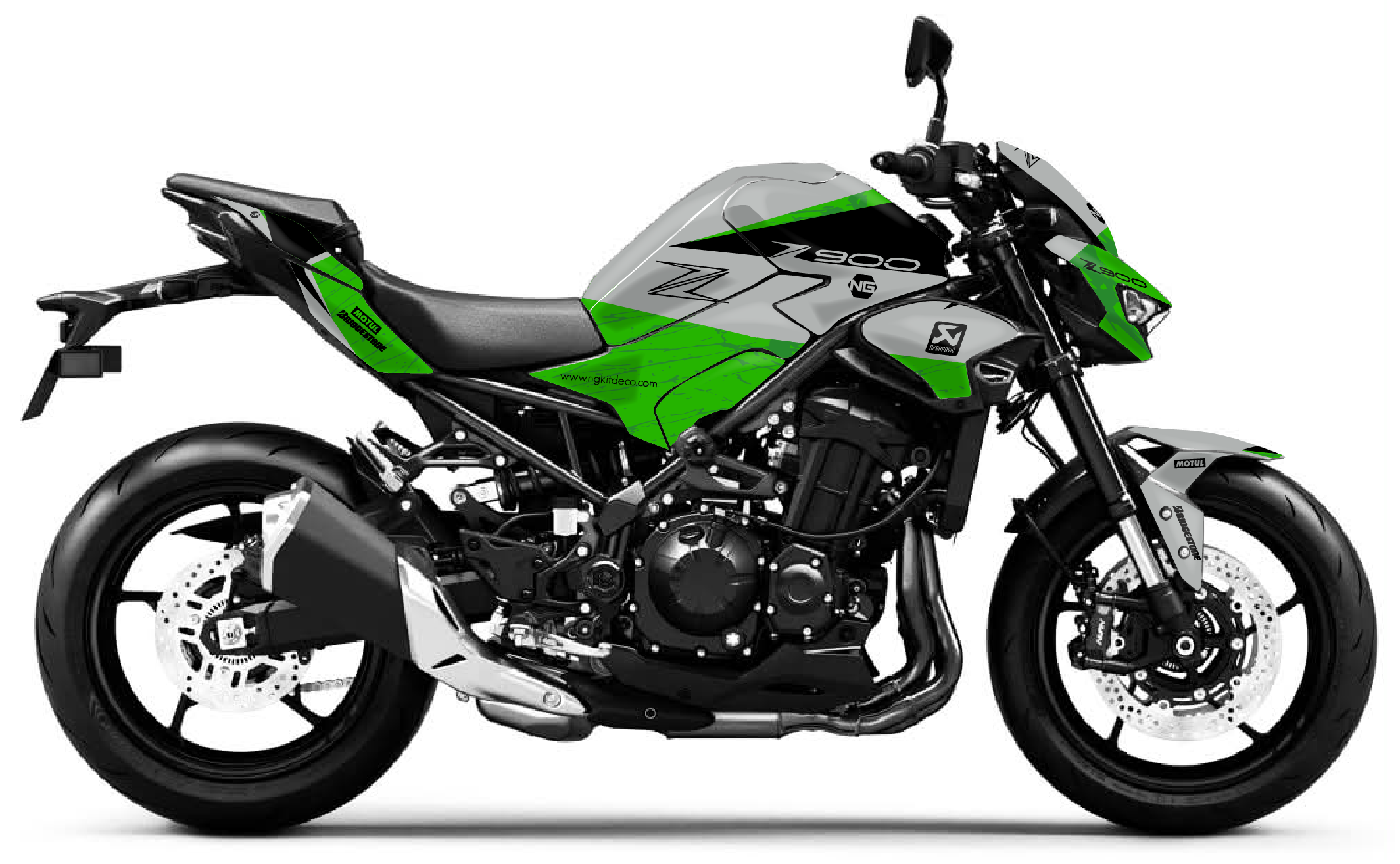 kit déco kawasaki z 900 z900 2025 2026 2027 2028 moto ng marble séries decals stickers graphics autocollant adhesifs visuel