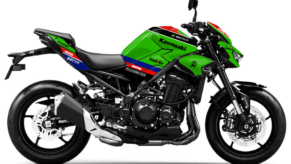 kit déco kawasaki z 900 z900 2025 2026 2027 2028 moto ng race endurance 2026 series decals stickers graphics autocollant adhesifs visuel
