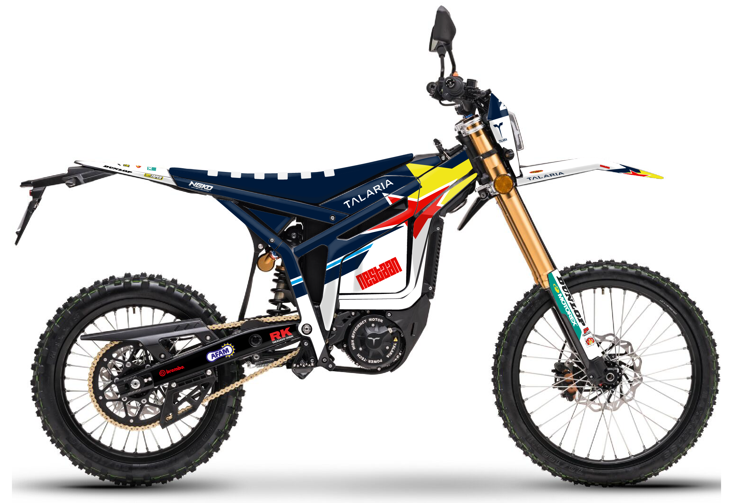 kit déco moto électrique talaria komodo off road husqvarna mxgp réplica facto 2026 ng decals stickers graphics autocollant adhésifs visuel