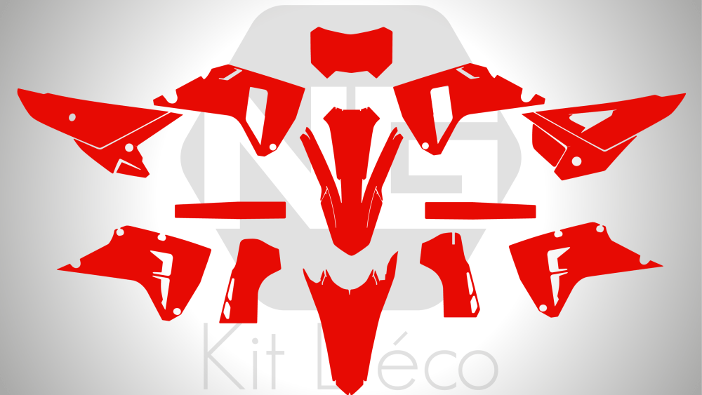 gabarit template honda 250 300 400 450 crf rx enduro 2025 2026 2027 vector vectoriel pdf fichier