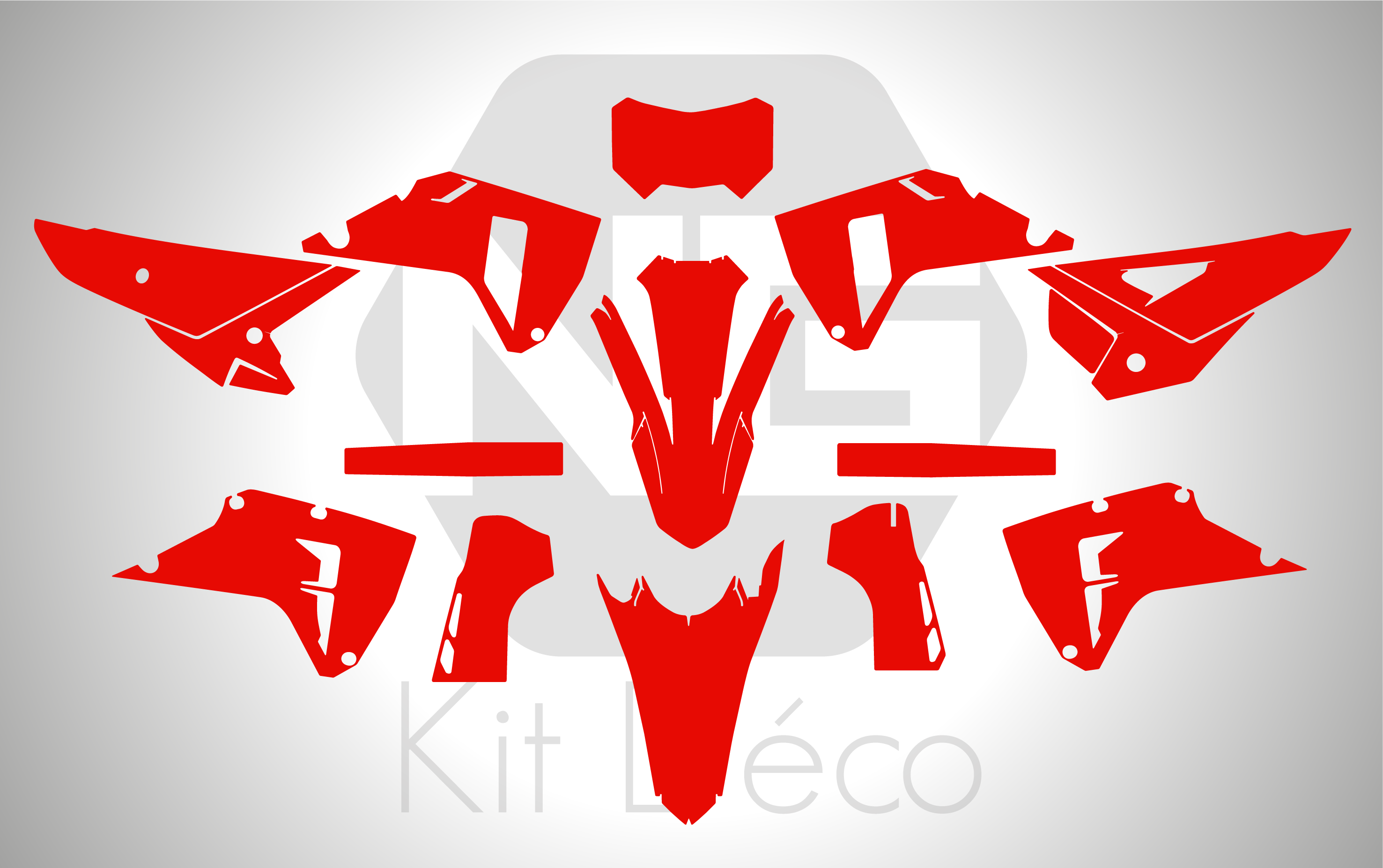 gabarit template honda 250 300 400 450 crf rx enduro 2025 2026 2027 vector vectoriel pdf fichier