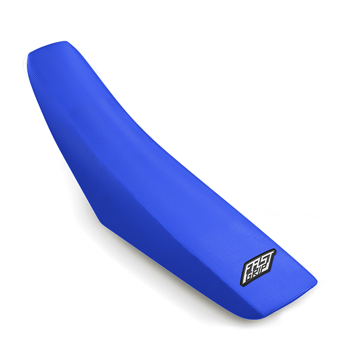 housse de selle gasgas 50 65 85 125 250 300 350 450 mc mcf ec ecf fast grip anti dérapante monobloc bleue