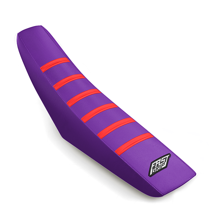 housse de selle honda cr crf rx 85 110 150 125 250 300 400 450 fast grip anti dérapante violette rouge