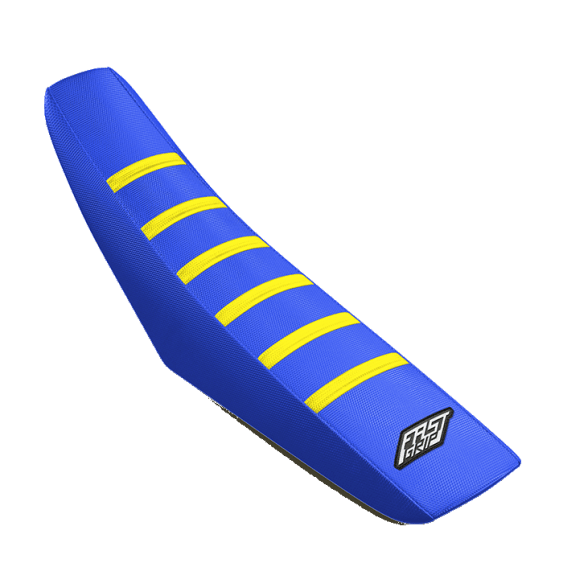 housse de selle husqvarna 50 65 85 125 250 300 350 450 501 tc fc te fe fast grip anti dérapante bleue jaune