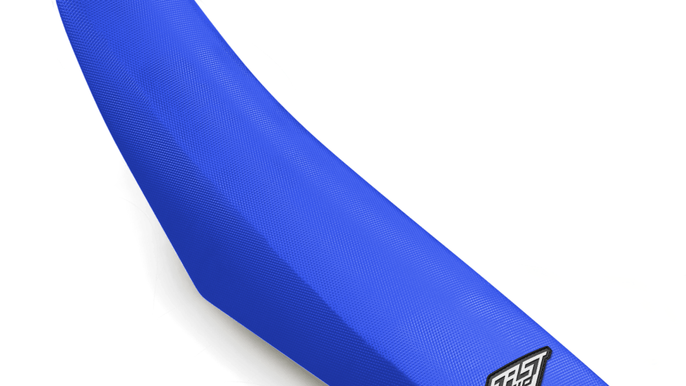 housse de selle husqvarna 50 65 85 125 250 300 350 450 501 tc fc te fe fast grip anti dérapante monobloc bleue