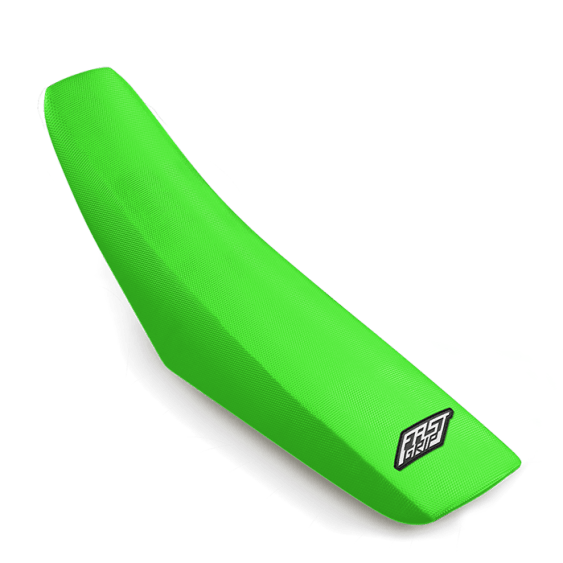 housse de selle kawasaki 65 85 110 125 250 327 450 kx kxf klx fast grip anti déranpante monobloc verte 2