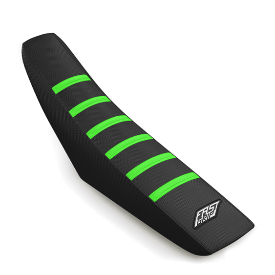 housse de selle kawasaki 65 85 110 125 250 327 450 kx kxf klx fast grip anti dérapante noire verte 2