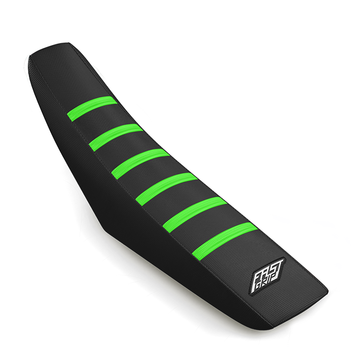 housse de selle kawasaki 65 85 110 125 250 327 450 kx kxf klx fast grip anti dérapante noire verte 2