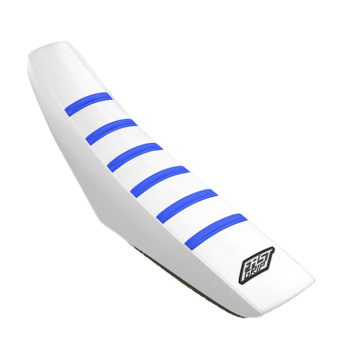 housse de selle kawasaki 65 85 110 125 250 327 450 kx kxf klx fast grip anti dérapante blanche bleue