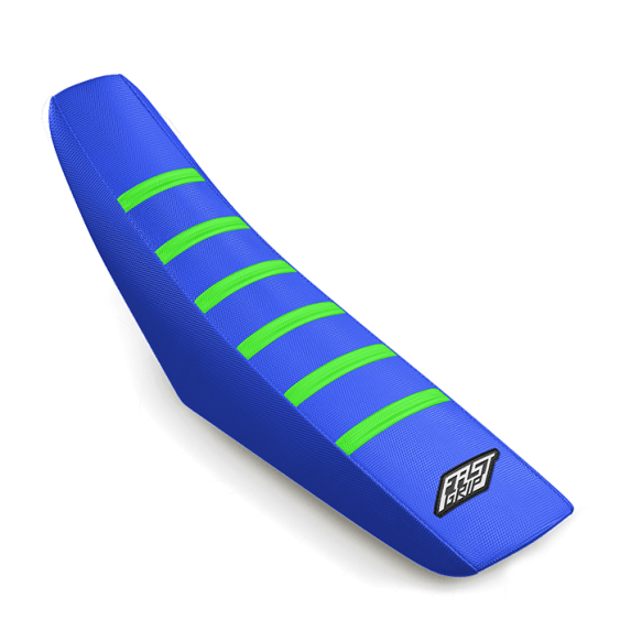 housse de selle kawasaki 65 85 110 125 250 327 450 kx kxf klx fast grip anti dérapante bleue verte