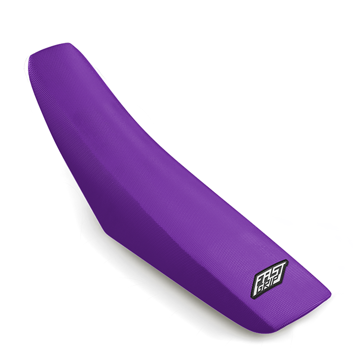 housse de selle kawasaki 65 85 110 125 250 327 450 kx kxf klx fast grip anti dérapante monobloc violette
