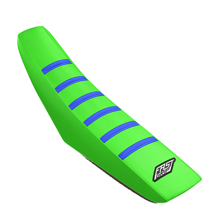 housse de selle kawasaki 65 85 110 125 250 327 450 kx kxf klx fast grip anti dérapante verte bleue